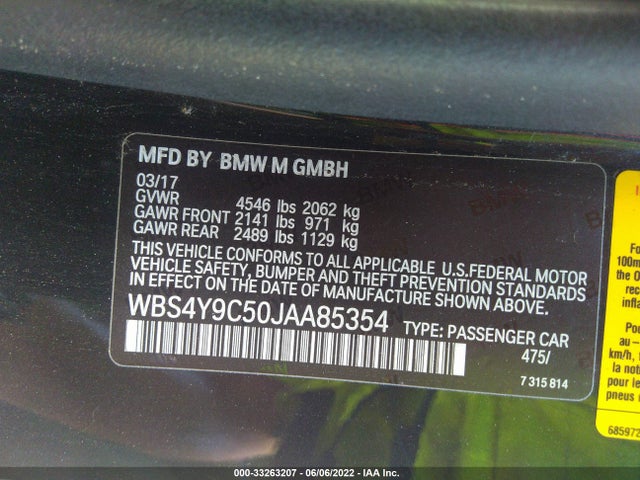 BMW M4 2018 WBS4Y9C50JAA85354 Image 10