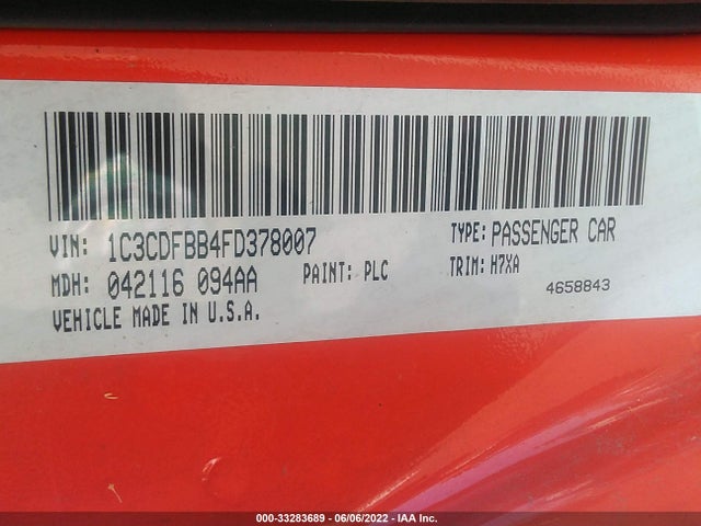 Dodge DART SXT 2015 1C3CDFBB4FD378007 Image 9
