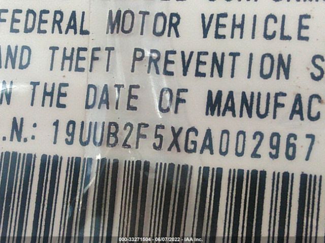 19UUB2F5XGA002967 Acura Tlx V6 Tech