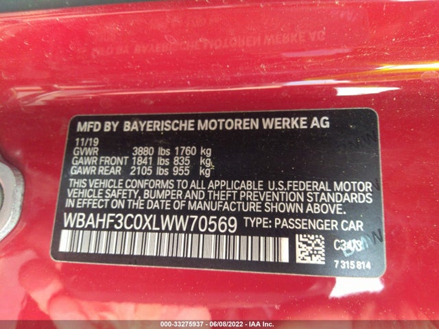 2020 BMW Z4, VIN: WBAHF3C0XLWW70569