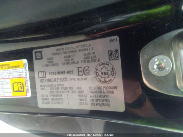 1GTN2UEC4FZ153320 GMC Sierra 1500 Sle