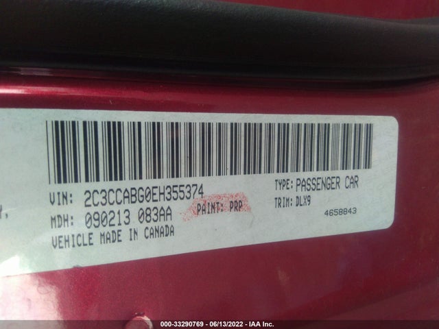 Chrysler 300 2014 2C3CCABG0EH355374 Image 10