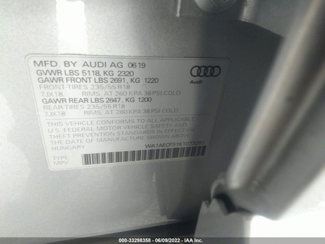 2019 Audi Q3, VIN: WA1AECF31K1073281