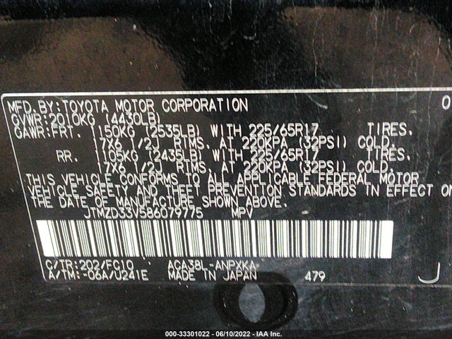Toyota RAV4 2008 JTMZD33V586079775 Image 13