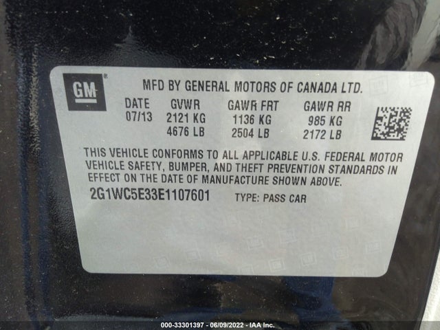 Chevrolet Impala Limited Ltz 2014 2G1WC5E33E1107601 Image 10