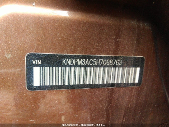 2017 Kia Sportage, VIN: KNDPM3AC5H7068763