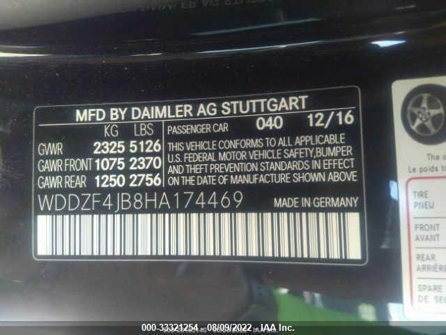 WDDZF4JB8HA174469 Mercedes-Benz E 300