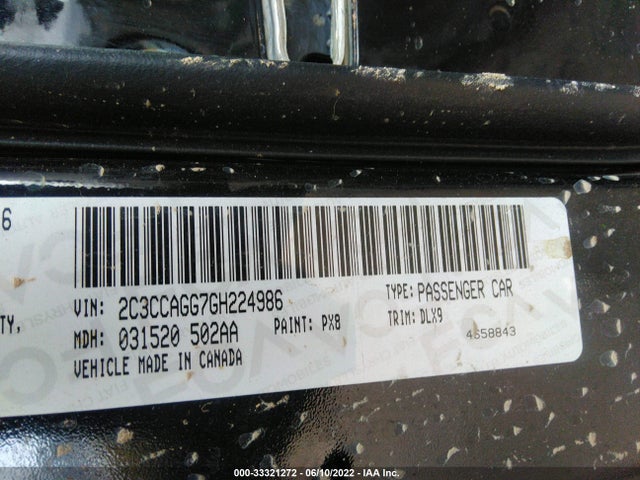 Chrysler 300 2016 2C3CCAGG7GH224986 Image 10