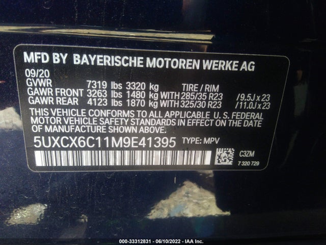 2021 BMW Alpina B7, VIN: 5UXCX6C11M9E41395