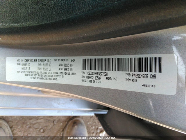 Chrysler 200 Limited 2015 1C3CCCAB0FN577228 Image 10