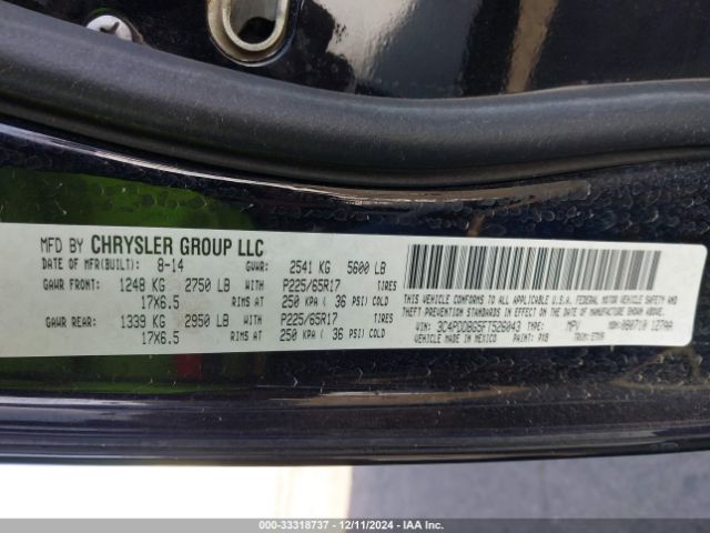 3C4PDDBG5FT526043 Dodge Journey Sxt