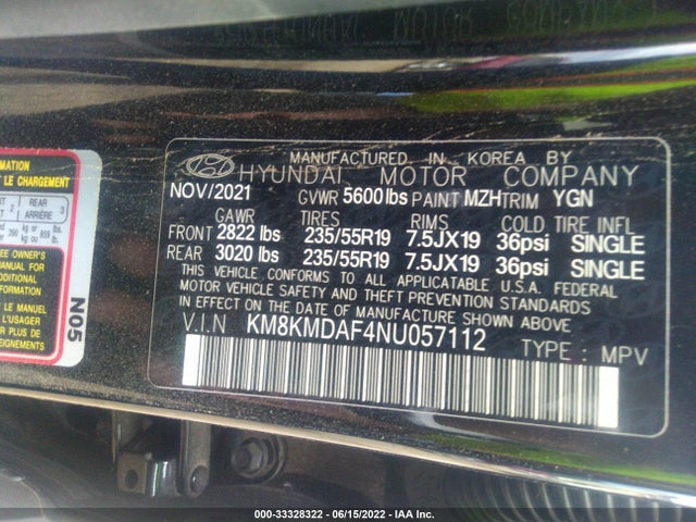 2022 Hyundai Ioniq 5, VIN: KM8KMDAF4NU057112