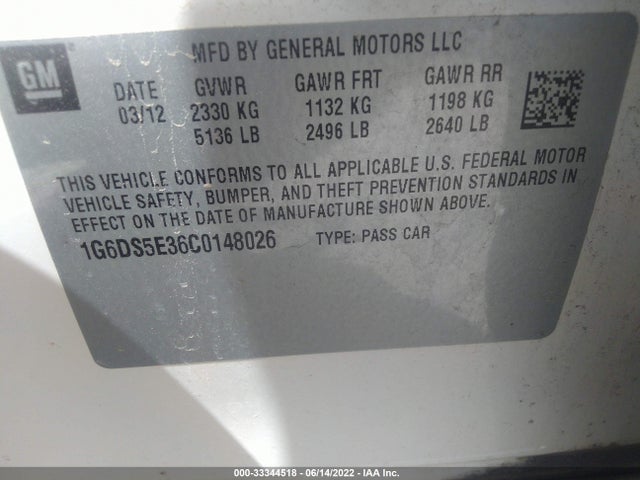 2012 CADILLAC CTS 1G6DS5E36C0148026 Photo 8