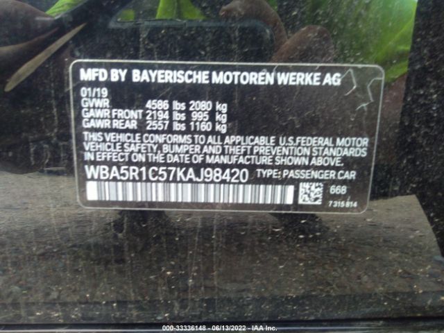 WBA5R1C57KAJ98420 BMW 3 Series 330i