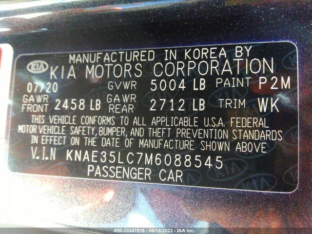 2021 Kia Stinger, VIN: KNAE35LC7M6088545