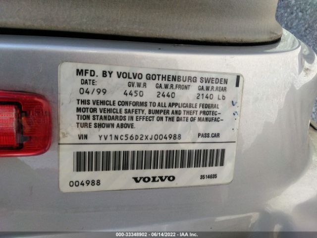 YV1NC56D2XJ004988 Volvo C70