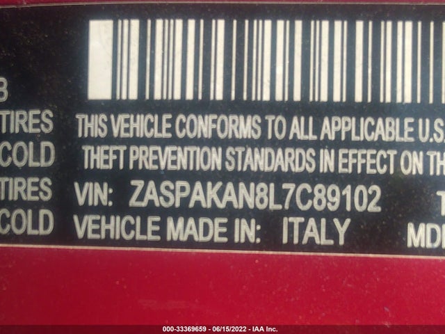 2020 Alfa Romeo Stelvio, VIN: ZASPAKAN8L7C89102