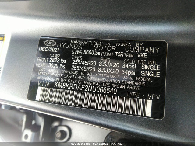2022 Hyundai Ioniq 5, VIN: KM8KRDAF2NU066540