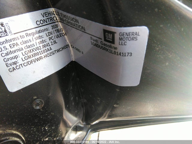 2020 Cadillac CT5, VIN: 1G6DU5RK1L0141173