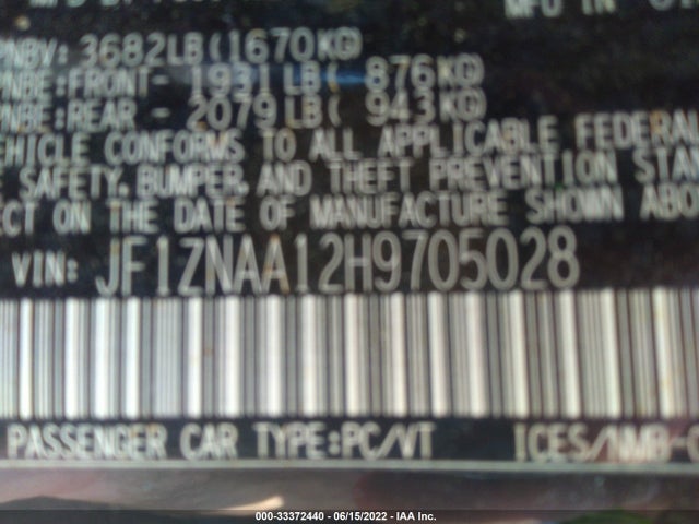 2017 Toyota 86, VIN: JF1ZNAA12H9705028