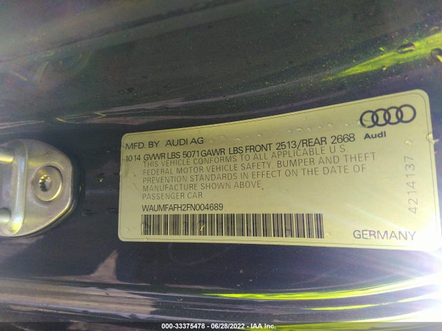 2015 Audi A5, VIN: WAUMFAFH2FN004689