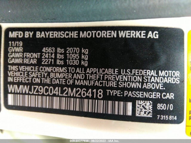 2020 Mini Cooper, VIN: WMWJZ9C04L2M26418