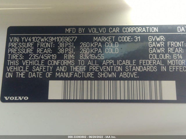 2021 Volvo V60, VIN: YV4102WK9M1069677
