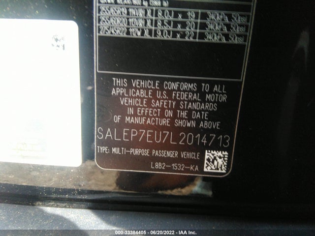 2020 Land Rover Defender, VIN: SALEP7EU7L2014713