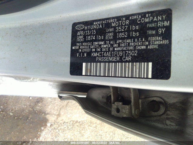2015 Hyundai Accent, VIN: KMHCT4AE1FU917502
