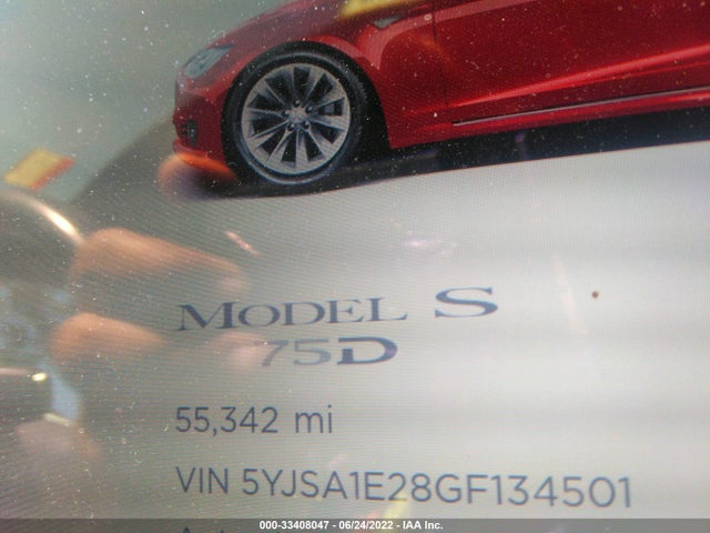 Tesla Model S 90d/70d/75d/60d/85d 2016 5YJSA1E28GF134501 Image 8
