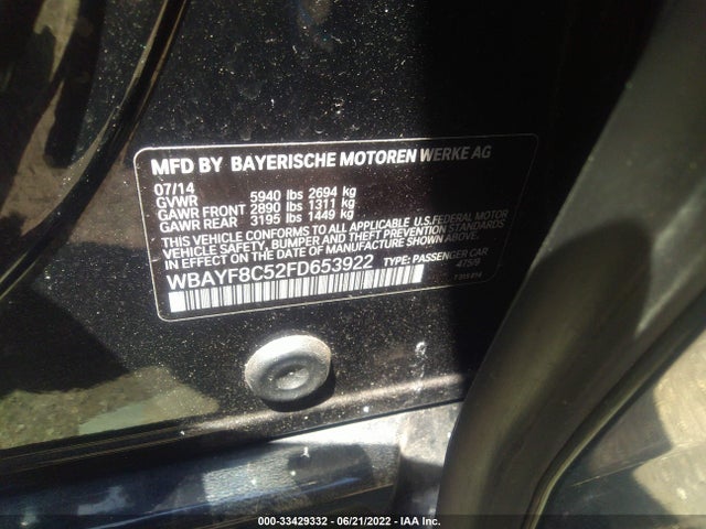 2015 BMW Alpina B7, VIN: WBAYF8C52FD653922