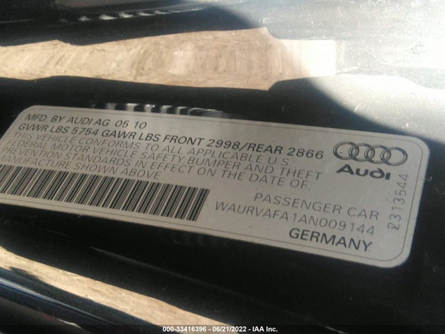 Audi A8 L 2010 WAURVAFA1AN009144 Image 10