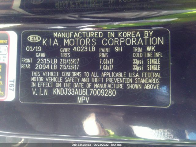 KNDJ33AU6L7009280 KIA SOUL EX