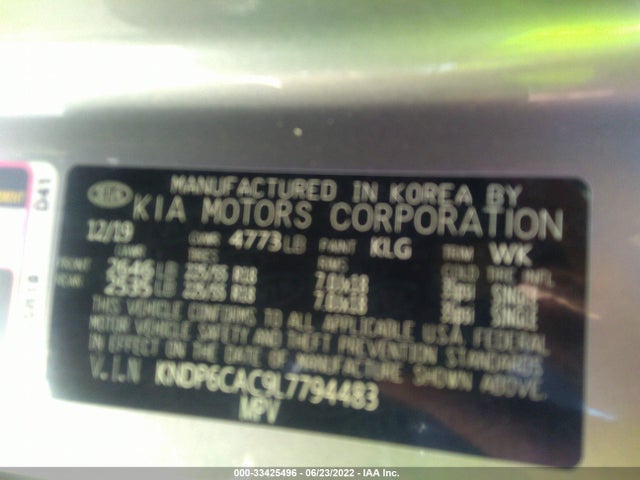 2020 Kia Sportage, VIN: KNDP6CAC9L7794483