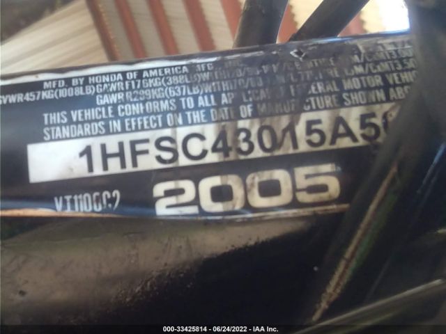2005 HONDA VT1100 1HFSC43015A503742 Photo 9
