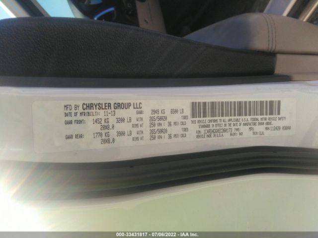 1C4RDHDGXEC360173 Dodge DURANGO LIMITED