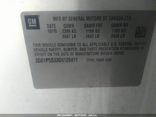 2016 Cadillac XTS, VIN: 2G61P5S32G9128411
