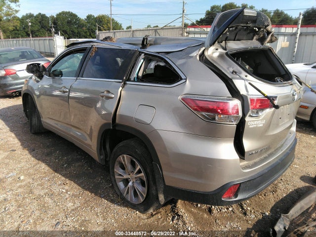 Toyota Highlander Xle 2015 5TDKKRFH9FS038286 Image 3