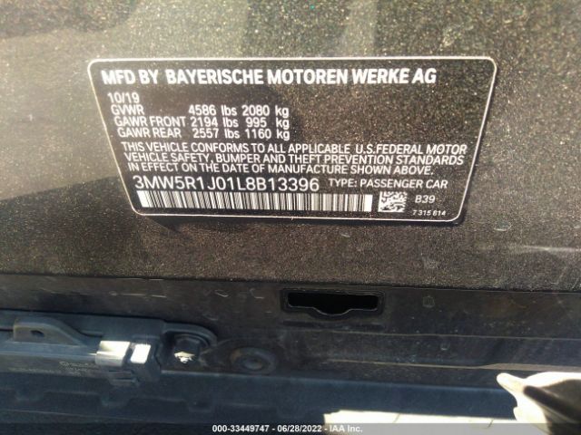 3MW5R1J01L8B13396 BMW 3 Series 330i