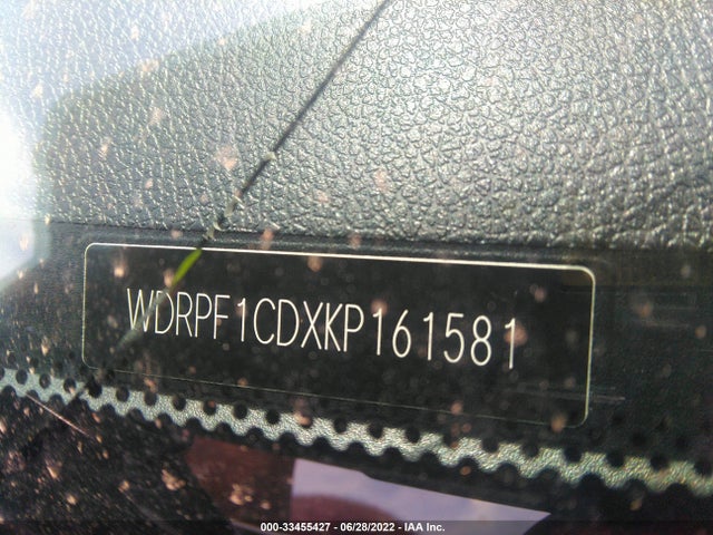2019 Freightliner Sprinter, VIN: WDRPF1CDXKP161581