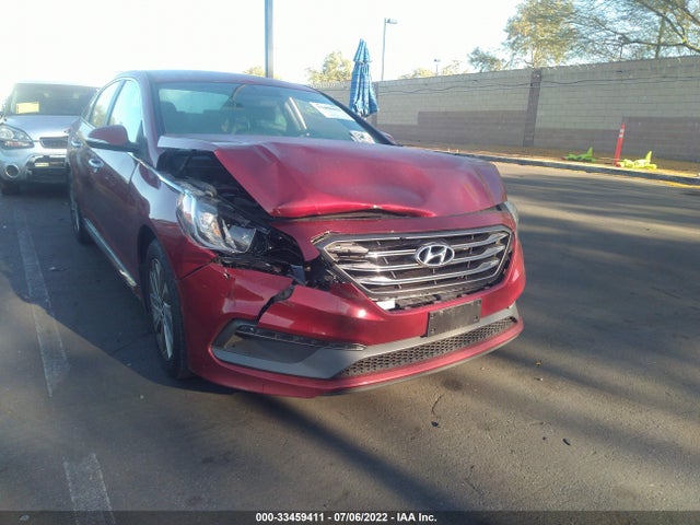 2015 HYUNDAI SONATA 2.4L SPORT VIN: 5NPE34AF0FH222489