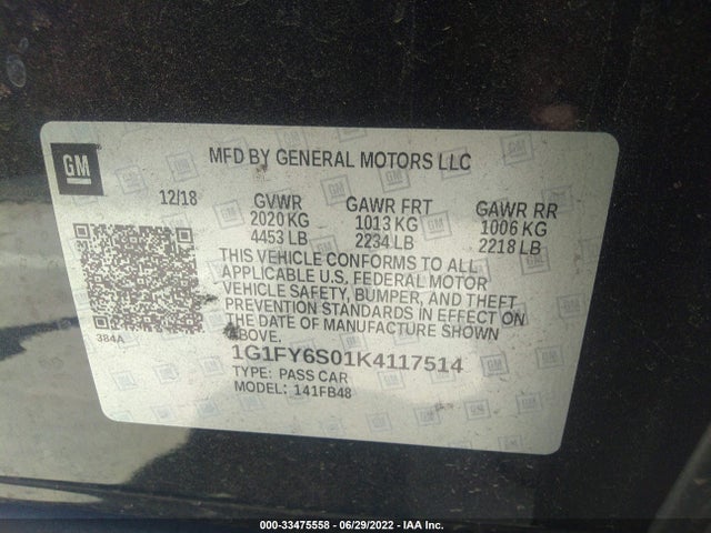 Chevrolet BOLT EV LT 2019 1G1FY6S01K4117514 Image 11