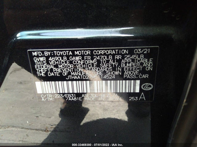Lexus Is Is 300 2021 JTHAA1D27M5114524 Image 11