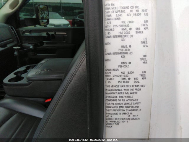 2018 Ram 5500, VIN: 3C7WRNBL2JG113419