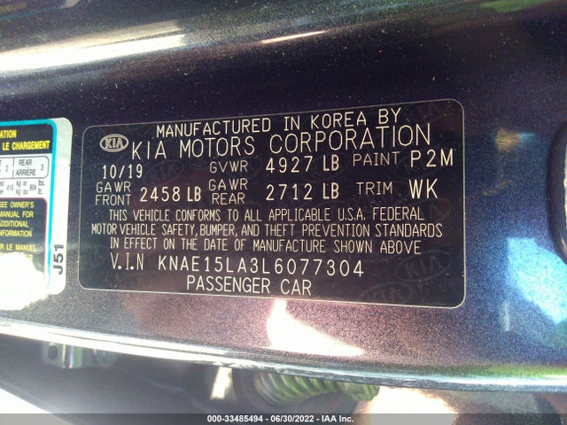2020 Kia Stinger, VIN: KNAE15LA3L6077304