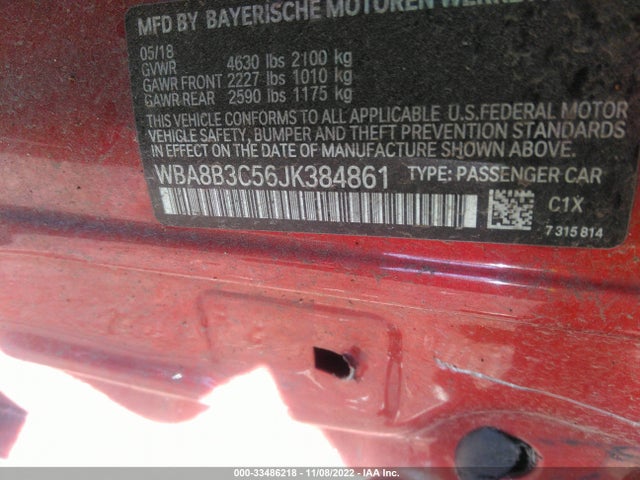BMW 3 Series 340i 2018 WBA8B3C56JK384861 Image 9
