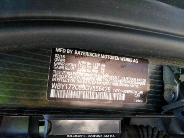 WBY1Z2C59GV556428 BMW I3