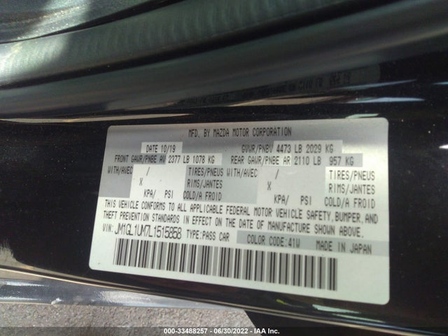 Mazda Mazda6 Sport 2020 JM1GL1UM7L1515858 Image 9