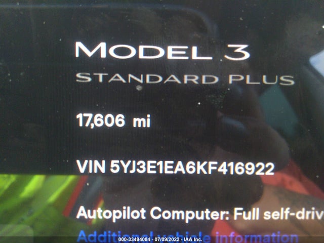 Tesla Model 3 Range 2019 5YJ3E1EA6KF416922 Image 8