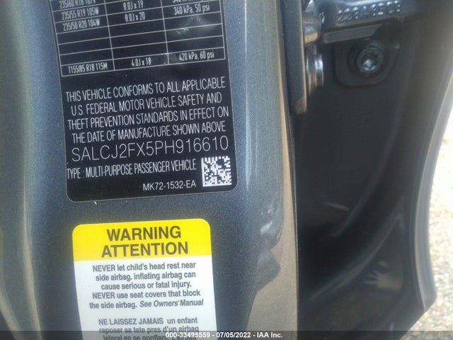 2023 Land Rover Discovery, VIN: SALCJ2FX5PH916610